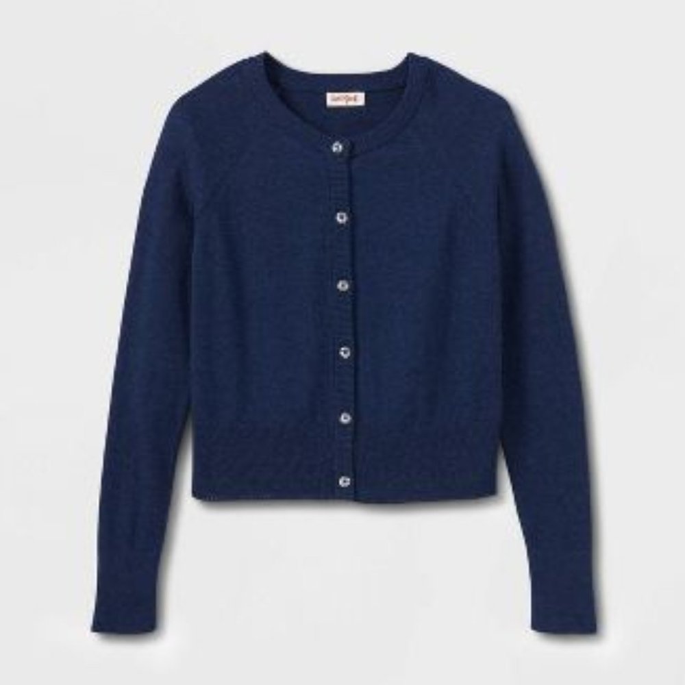 Girls' Cardigan Sweater - Cat & Jack™ - Navy Blue, NWT-never worn